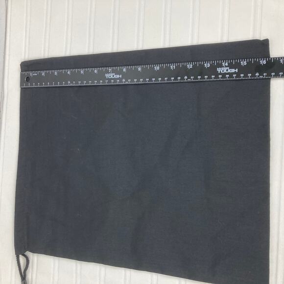 Karl Lagerfeld Paris Dust Cover Pouch Drawstring Bag Black Logo Print 16.5X13.5 - Picture 5 of 6